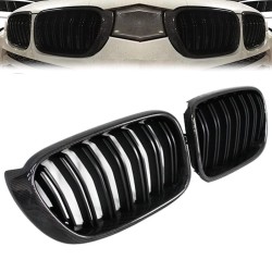 Καρδιές Μάσκας Για Bmw X3 F25 LCI 14-17 / X4 F26 14-17 M4 Look Με Διπλή Γρίλια Μαύρο Γυαλιστερό Με 7 Γρίλιες Και Πλαίσιο Carbon 2 Τεμάχια Καρδιές Μάσκας Για Bmw X3 F25 LCI 14-17 / X4 F26 14-17 M4 Look Με Διπλή Γρίλια Μαύρο Γυαλιστερό Με 7 Γρίλιες Και Πλαίσιο Carbon 2 Τεμάχια