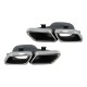 Diffuser Πίσω Προφυλακτήρα Για Mercedes-Benz GLE Coupe C292 2015-2019 GLE63 Amg Look Για Amg Sport Line Προφυλακτήρες Σετ Με Μπούκες Χρωμίου