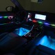 Ambient Light Διακοσμητικός Φωτισμός Κιτ Οπτικής Ίνας Αυτοκινήτου Με Bluetooth Μαύρο Χρώμα Με 18 Φώτα / 64 Χρώματα