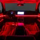 Ambient Light Διακοσμητικός Φωτισμός Κιτ Οπτικής Ίνας Αυτοκινήτου Με Bluetooth Μαύρο Χρώμα Με 18 Φώτα / 64 Χρώματα