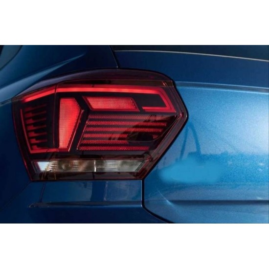 Πισινά Φανάρια Set Για Vw Polo AW 2018+ Led R-Line Look Red/Crystal