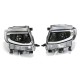Μπροστινά Φανάρια Set Για Ford Ranger T6 2012-2015 DRL Dynamic Μαύρα Full Led Με Μοτέρ