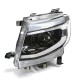 Μπροστινά Φανάρια Set Για Ford Ranger T6 2012-2015 DRL Dynamic Μαύρα Full Led Με Μοτέρ