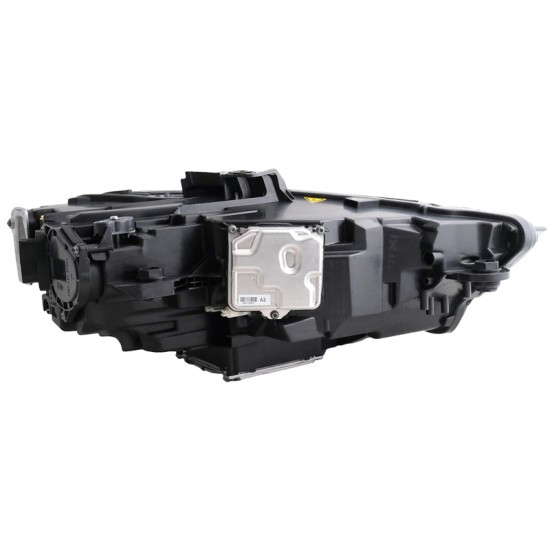 Μπροστινά Φανάρια Set Για Audi A3 8V 16-18 DRL Full Led & Led Signal Μαύρα Upgrade Από Εργοστασιακό Xenon Carner