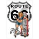 Αυτοκόλλητο Σήμα Αυτοκινήτου "Route 66" 22cm x 15cm 1 Τεμάχιο