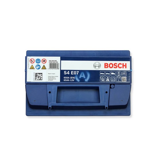 Μπαταρία Αυτοκινήτου 65Ah Δεξιά Bosch 650Α (ΕΝ) Start Stop AGM S4E07