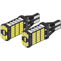 Λάμπες Led W16W W2.1x9.5D T16 12volt 45 Smd 600667 2 Τεμάχια Λάμπες Led W16W W2.1x9.5D T16 12volt 45 Smd 600667 2 Τεμάχια