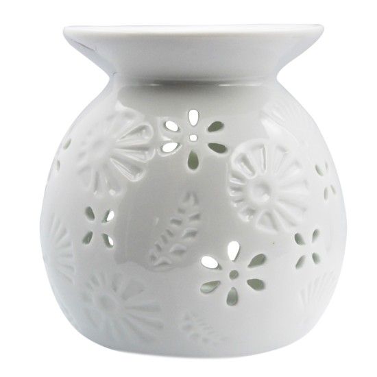 Κεραμικός Αρωματιστής Bubble Flower 10.4 x 11.5cm Λευκό Themagio 77003