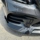 Μπροστινό Spoiler Για Mercedes-Benz  C-Class C205 / W205 Facelift 19-21 Amg Line Μαύρο Γυαλιστερό Brabus Look 3 Τεμάχια