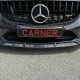 Μπροστινό Spoiler Για Mercedes-Benz  C-Class C205 / W205 Facelift 19-21 Amg Line Μαύρο Γυαλιστερό Brabus Look 3 Τεμάχια