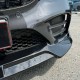Μπροστινό Spoiler Για Mercedes-Benz  C-Class C205 / W205 Facelift 19-21 Amg Line Μαύρο Γυαλιστερό Brabus Look 3 Τεμάχια