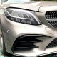 Splitters Μπροστινού Προφυλακτήρα Για Mercedes-Benz C-Class W205 / C205 / S205 2014-2018 Amg Line Έκδοση Γυαλιστερό Μαύρο 2 Τεμάχια