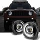 Μπροστινά Φανάρια Set Για Jeep Renegade 2014+ DRL Tube Lights Μαύρα H7 Manual Akkon