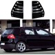 Καπάκια Πισινών Παραθύρων Για VW Golf V (5) 03-08 Μαύρα 2 Τεμάχια