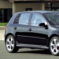 Καπάκια Πισινών Παραθύρων Για VW Golf V (5) 03-08 Μαύρα 2 Τεμάχια