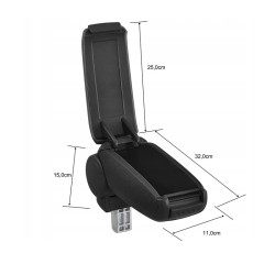 Κονσόλα Χειροφρένου Τεμπέλης  "Oem" Design Για Renault Clio 4 12-19 Μαύρο Χρώμα