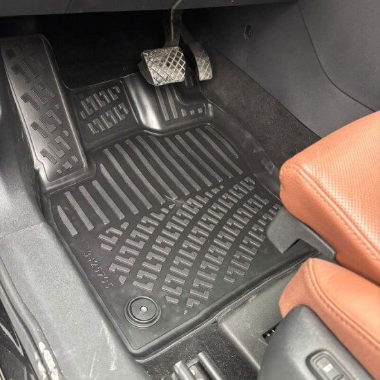 Πατάκια Σκαφάκια 3D Από Λάστιχο TPE Για Skoda Kodiaq 2024- Rizline 4 Τεμάχια Μαύρα