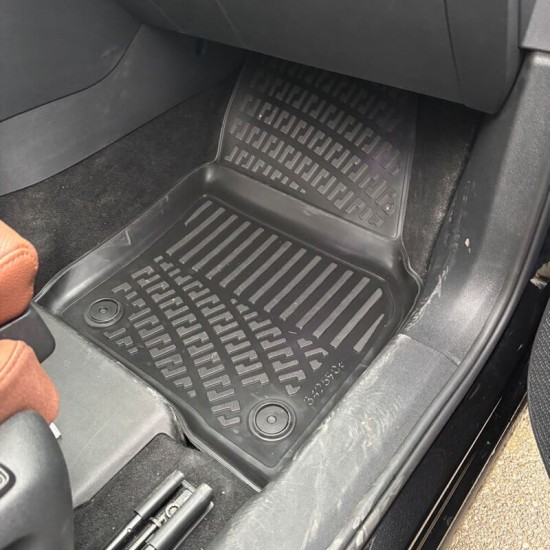 Πατάκια Σκαφάκια 3D Από Λάστιχο TPE Για Skoda Kodiaq 2024- Rizline 4 Τεμάχια Μαύρα