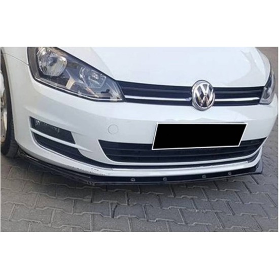 Μπροστινό Spoiler Για VW Golf VII (7) 12-17 Race Glossy Black Standard Έκδοση
