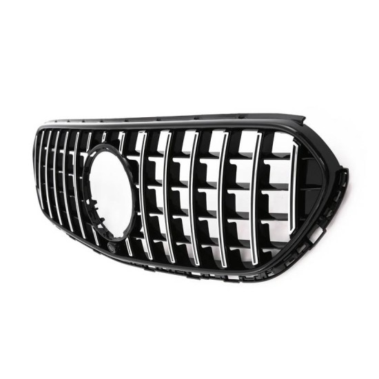 Μάσκα Για Mercedes-Benz GLC-Class X254 SUV & C254 Coupe 22+ GTR Panamericana Design Black/Chrome