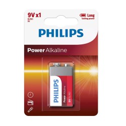 Αλκαλική Power Μπαταρία 9V 6LR61 Philips 1 Τεμάχιο Αλκαλική Power Μπαταρία 9V 6LR61 Philips 1 Τεμάχιο