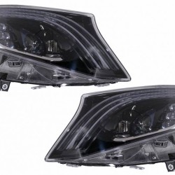 Μπροστινά Φανάρια Set Για Mercedes-Benz Vito W447 14-20 Maybach Look DRL Led Tube Μαύρα