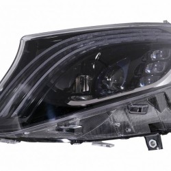 Μπροστινά Φανάρια Set Για Mercedes-Benz Vito W447 14-20 Maybach Look DRL Led Tube Μαύρα Μπροστινά Φανάρια Set Για Mercedes-Benz Vito W447 14-20 Maybach Look DRL Led Tube Μαύρα