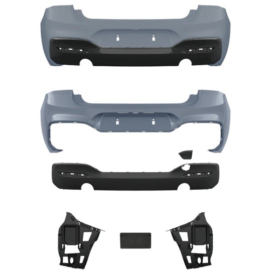 Πισινός Προφυλακτήρας Για Bmw 1 F20 LCI / F21 LCI 15-19 Facelift M-Tech Look Με PDC