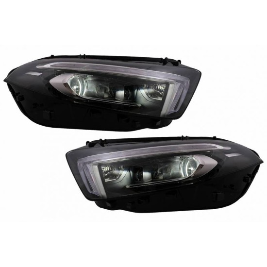 Μπροστινά Φανάρια Set Για Mercedes-Benz A-Class  W177 / V177 2018-2022 Αλογόνου Upgrade Σε Full Led DRL Με Μοτέρ Carner
