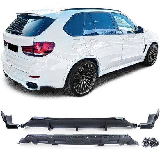 Diffuser Πίσω Προφυλακτήρα Για  Bmw X5 F15 13-18 Με M-Technik Προφυλακτήρα M-Performance Look