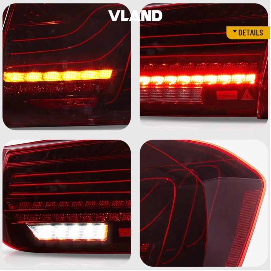 Πισινά Φανάρια Set Για Bmw 3 F30 11-18 Sedan CSL M3 F80 / Laser Look Red/Crystal Vland Πισινά Φανάρια Set Για Bmw 3 F30 11-18 Sedan CSL M3 F80 / Laser Look Red/Crystal Vland