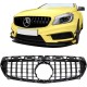 Μάσκα Για Mercedes-Benz A-Class W176 12-15 GT Amg Panamericana Look Μαύρη 1 Τεμάχιο
