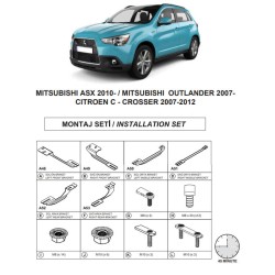 Βάσεις Πλαινών Σκαλοπατιών (Dma) Για Mitsubishi Asx 2010-2023 Suv X / Citroen C-Crosser Suv 2007-2012