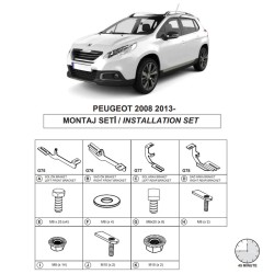 Βάσεις Πλαινών Σκαλοπατιών (Dma) Για Peugeot 2008 2013-2017 Suv A94