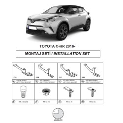 Βάσεις Πλαινών Σκαλοπατιών (Dma) Για Toyota C-Hr 2016-2023 Suv Ax10 Βάσεις Πλαινών Σκαλοπατιών (Dma) Για Toyota C-Hr 2016-2023 Suv Ax10