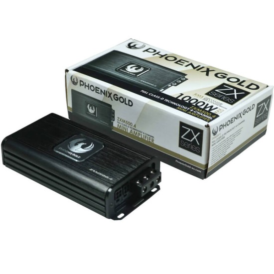 Ενισχυτής Phoenix Gold ZXM500.4 4-κάναλος 4x125 Watt Rms/2Ω 1000 Watt Max