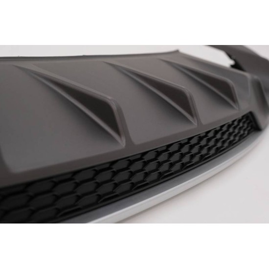 Diffuser Πίσω Προφυλακτήρα Για A3 8V Facelift 16-20 Sedan / Cabrio S3 Look Για Απλό Προφυλακτήρα Από Abs Πλαστικό