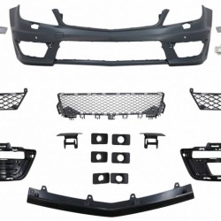 Μπροστινός Προφυλακτήρας Για Mercedes-Benz C-Class W204 07-14 Amg 63 Facelift Look Με DRL