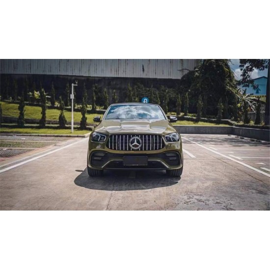 Body kit Για Mercedes-Benz GLE Coupe C167 2019-2023 GLE63s Amg Look Black Edition Με Μάσκα & Μπούκες Μαύρες