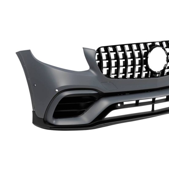 Body Kit Για Mercedes-Benz GLC Coupe C253 2015-2019 GLC63Amg Look Με Προφυλακτήρες, Μάσκα, Μπούκες, Προεκτάσεις Φτερών