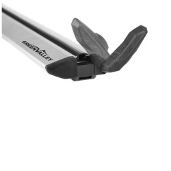 Μπάρες Οροφής Αλουμινίου Αεροδυναμικές Crossbar Vento Modular System Green Valley 164.020 120cm Ασημί 2 Τεμάχια Μπάρες Οροφής Αλουμινίου Αεροδυναμικές Crossbar Vento Modular System Green Valley 164.020 120cm Ασημί 2 Τεμάχια