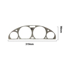 Διακοσμητική Επένδυση Καντράν Για Bmw 3 E46 99-05 ///M 3D Carbon Ασημί