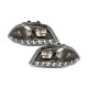 Μπροστινά Φανάρια Set Για Seat Ibiza 6L 02-08 DRL Μαύρα H1/H1 Sonar