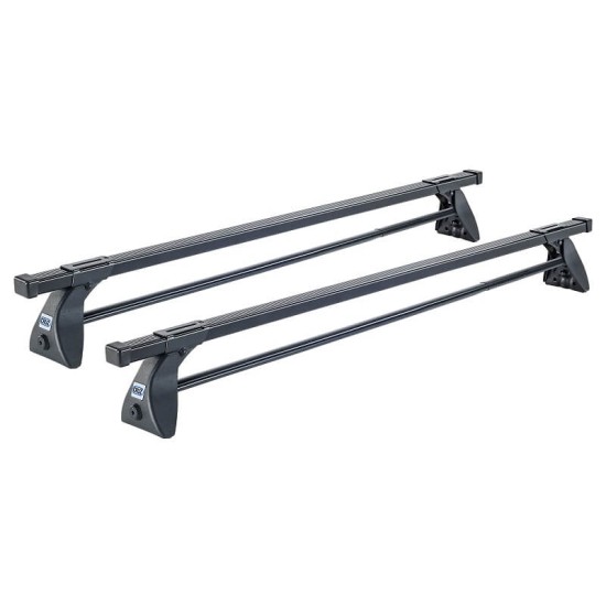 Μπάρες Οροφής Σιδερένιες CRUZ Cargo Spro-120cm 922-424 Σετ Με Πόδια Για Nissan Navara D40 05-15 Διπλοκάμπινο 2 Τεμάχια