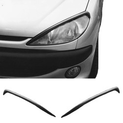 Φρυδάκια Μπροστινών Φαναριών Για Peugeot 206 98-09 2 Τεμάχια