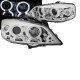 Μπροστινά Φανάρια Set Για Opel Astra G 97-04 ccfl Angel Eyes Χρωμίου H1/H1 Sonar