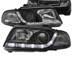 Μπροστινά Φανάρια Set Για Audi A4 B5 94-98 DRL Μαύρα H1/H1 Sonar