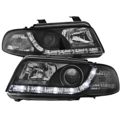 Μπροστινά Φανάρια Set Για Audi A4 B5 94-98 DRL Μαύρα H1/H1 Sonar Μπροστινά Φανάρια Set Για Audi A4 B5 94-98 DRL Μαύρα H1/H1 Sonar