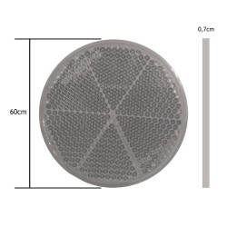 Αντανακλαστικό Αυτοκόλλητο Στρόγγυλο 60mm Proplast Κόκκινο 26101102 1 Τεμάχιο