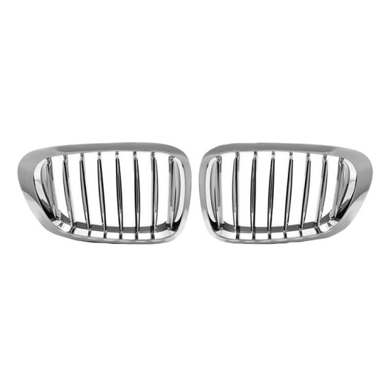 Καρδιές Μάσκας Για Bmw 3 E46 99-03 Coupe/Cabrio Χρωμίου 2 Τεμάχια